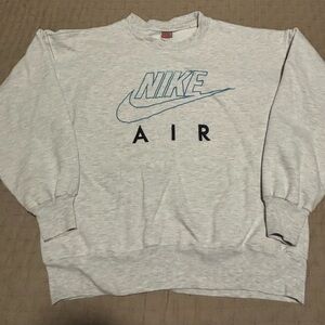 Vintage 80s Nike Air Embroidered Crewneck Sweatshirt Size L